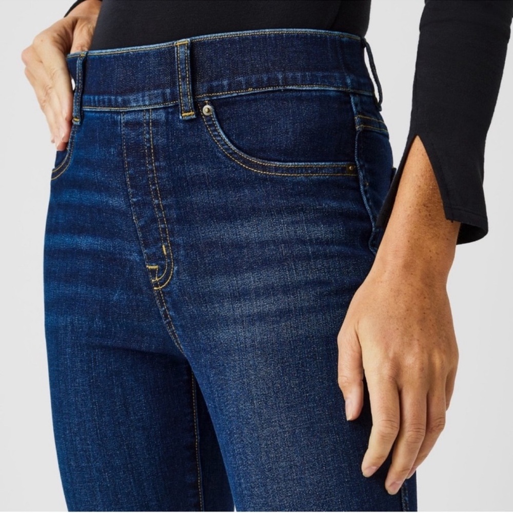 SPANX Women's Dark Blue Ankle Jeans